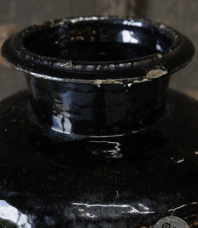 Be-Uniq Pot Glazuur Zwart | China | H61xB35xD35 cm