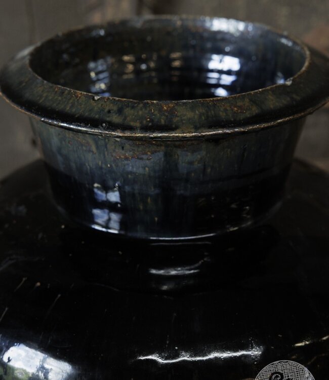 Be-Uniq Pot Glazuur Zwart | China | H59 x D40 cm
