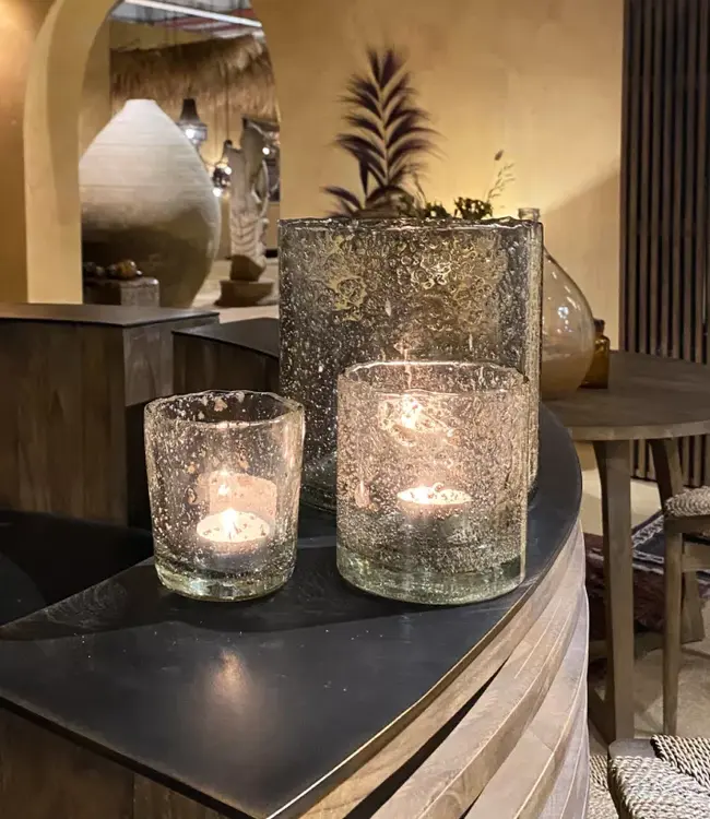 Hoffz Windlicht | Bubbels | Medium | H11 x D10 cm