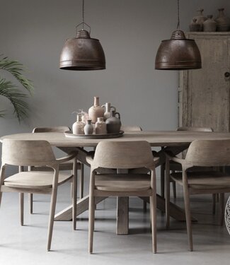 Be-Uniq Eettafel Ovaal | Patine | H78 x B220 x D110 cm