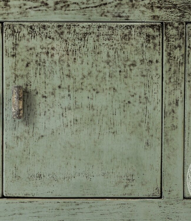 Be-Uniq Tv Dressoir Oud Hout | Antiek Groen | H50 x B200 x D45 cm