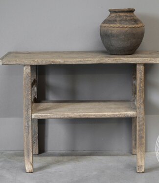 Be-Uniq Oude Wandtafel Met Plank | China | H81 x B111 x D37 cm