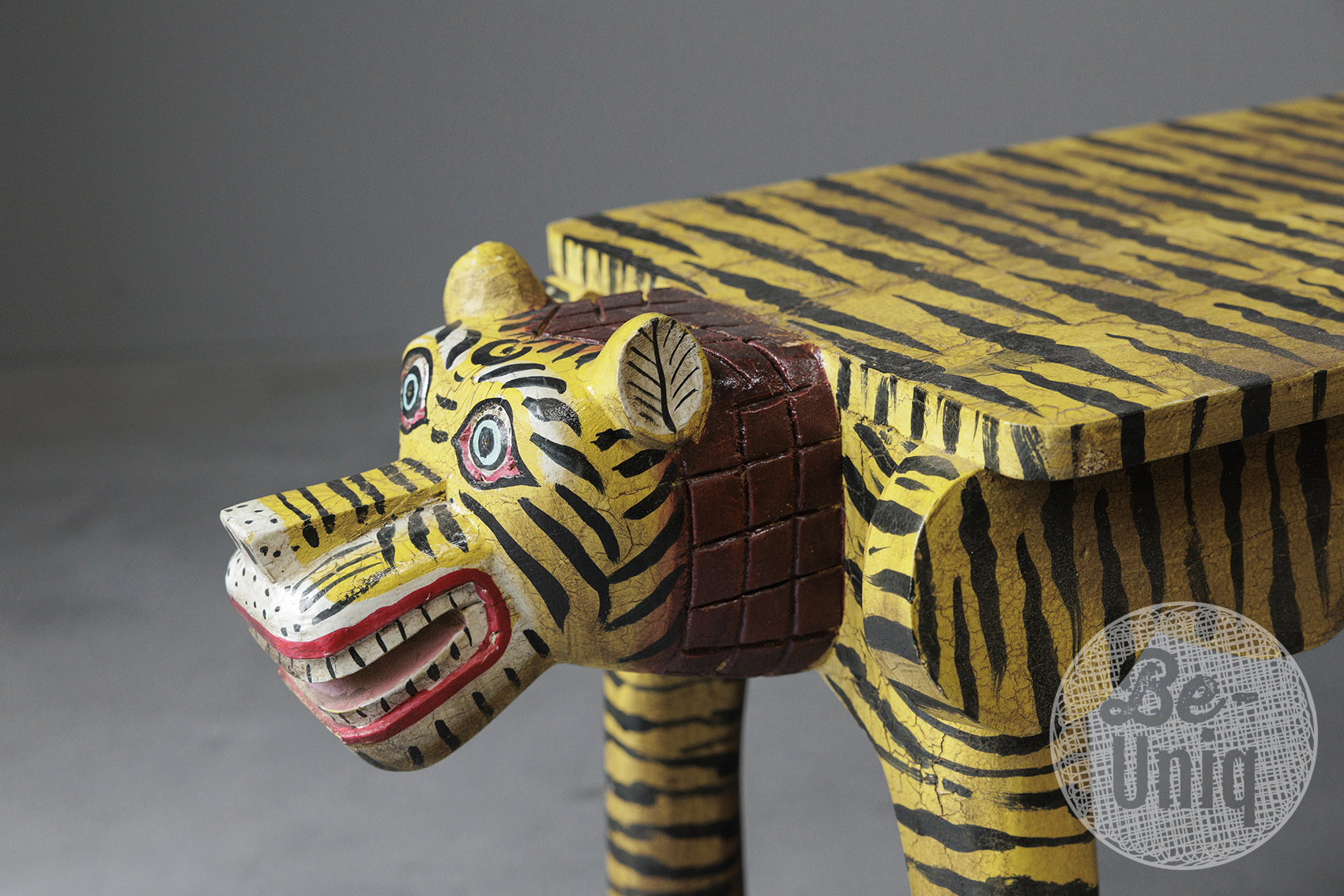 Be-Uniq Bankje Tijger | India | H38 x B125 x D30 cm