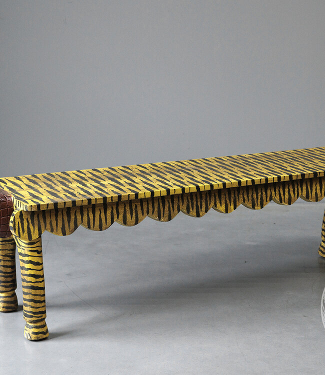 Be-Uniq Bankje Tijger | India | H38 x B125 x D30 cm