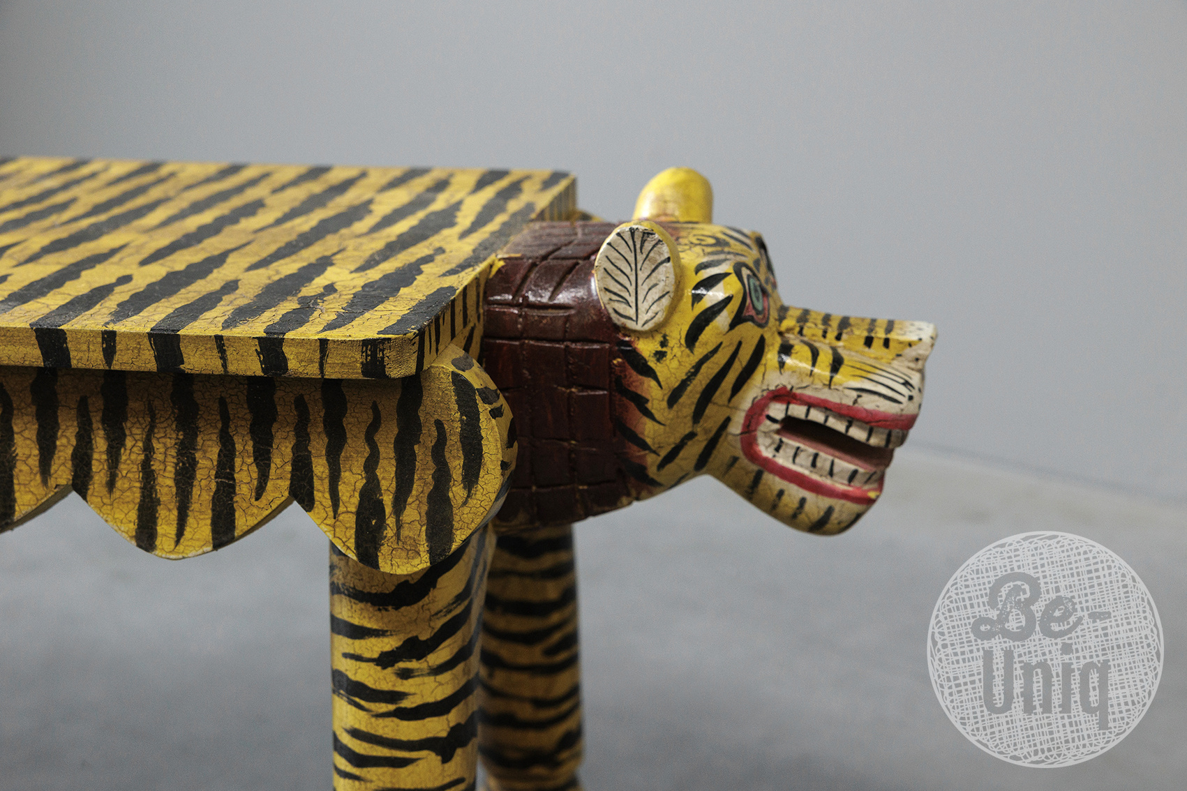 Be-Uniq Bankje Tijger | India | H38 x B125 x D30 cm