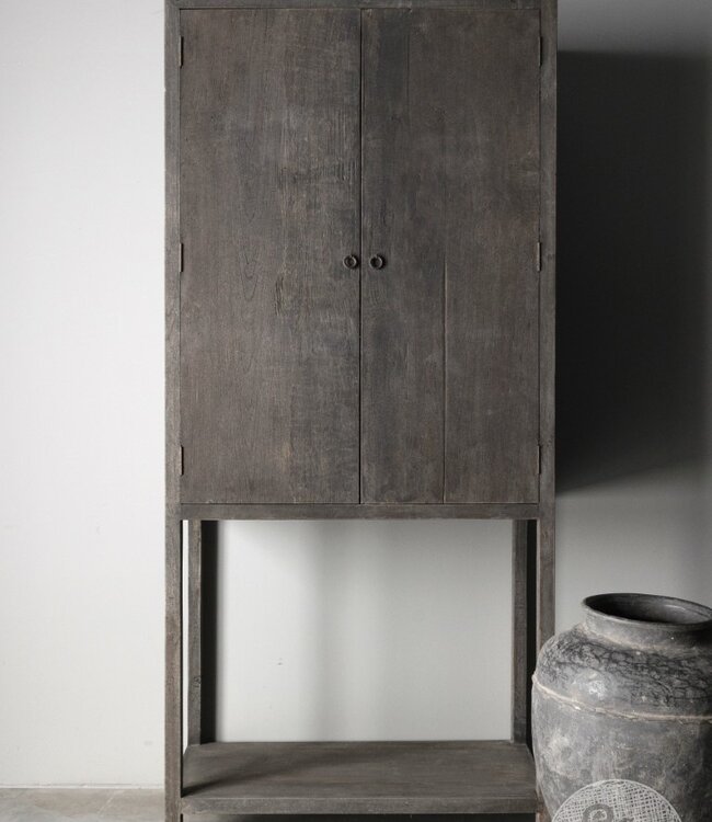 Be-Uniq Hoge Kast Met Onderplank | Provence | H210 x B95 x D45 cm