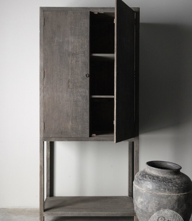 Be-Uniq Hoge Kast Met Onderplank | Provence | H210 x B95 x D45 cm