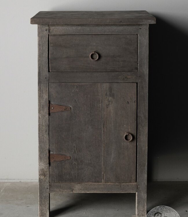 Be-Uniq Nachtkastje | Linksdraaiend | Provence | H80 x B45 x D35 cm