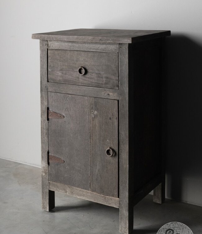 Be-Uniq Nachtkastje | Linksdraaiend | Provence | H80 x B45 x D35 cm