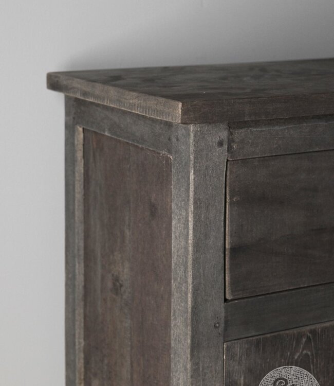 Be-Uniq Nachtkastje | Linksdraaiend | Provence | H80 x B45 x D35 cm