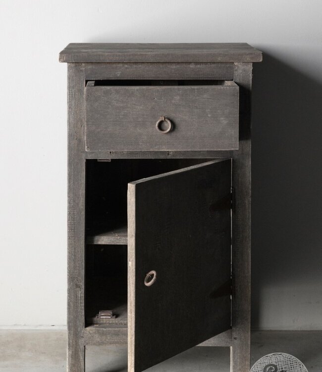 Be-Uniq Nachtkastje | Rechtsdraaiend | Provence | H80 x B45 x D35 cm