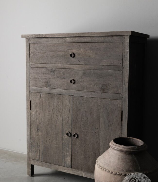 Be-Uniq Kast 2-Deurs 2-Lades | Provence | H110 x B85 x D40 cm