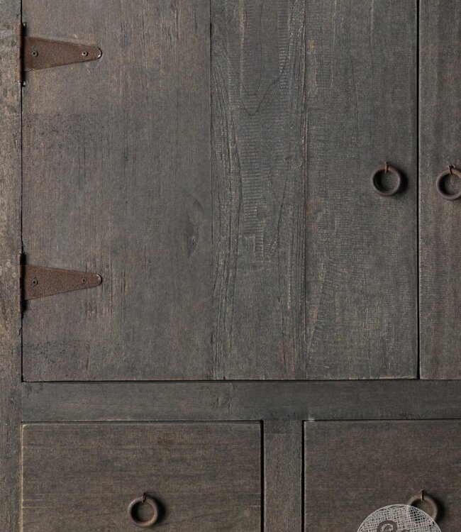 Be-Uniq Wandmeubel | 2-Deurs | Provence | H100 x B100 x D45 cm