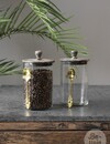 Be-Uniq Glazen Voorraad Pot  Met Lepel | Set Van 2