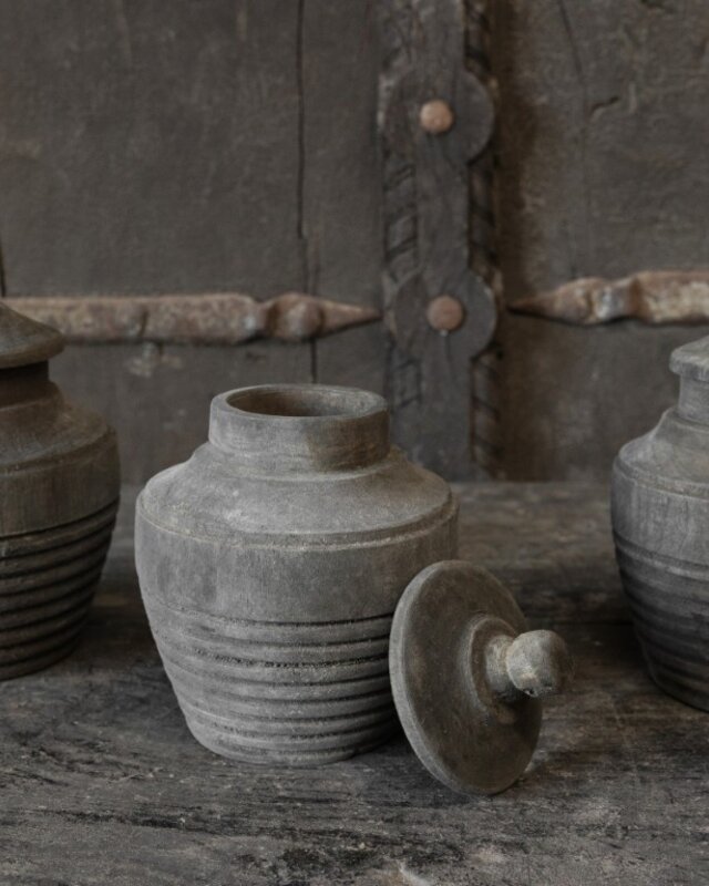 Be-Uniq Pot Mandoli | Set Van 4 | H18 x D12 cm