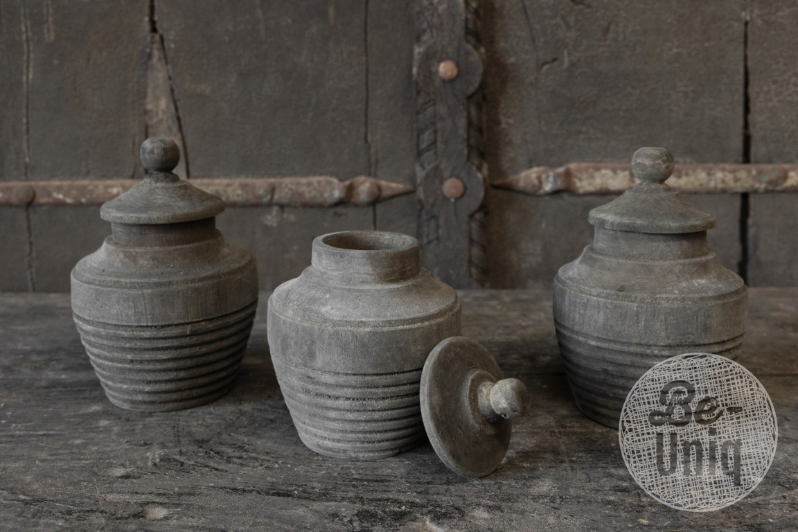 Be-Uniq Pot Mandoli | Set Van 4 | H18 x D12 cm
