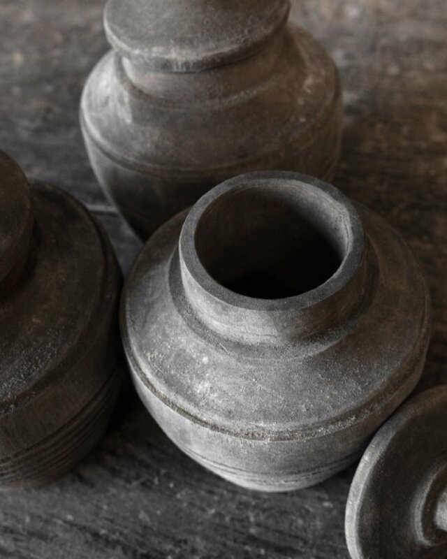 Be-Uniq Pot Mandoli | Set Van 4 | H18 x D12 cm