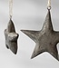 Be-Uniq Kerstornament | Houten Ster | Set Van 10 | Small