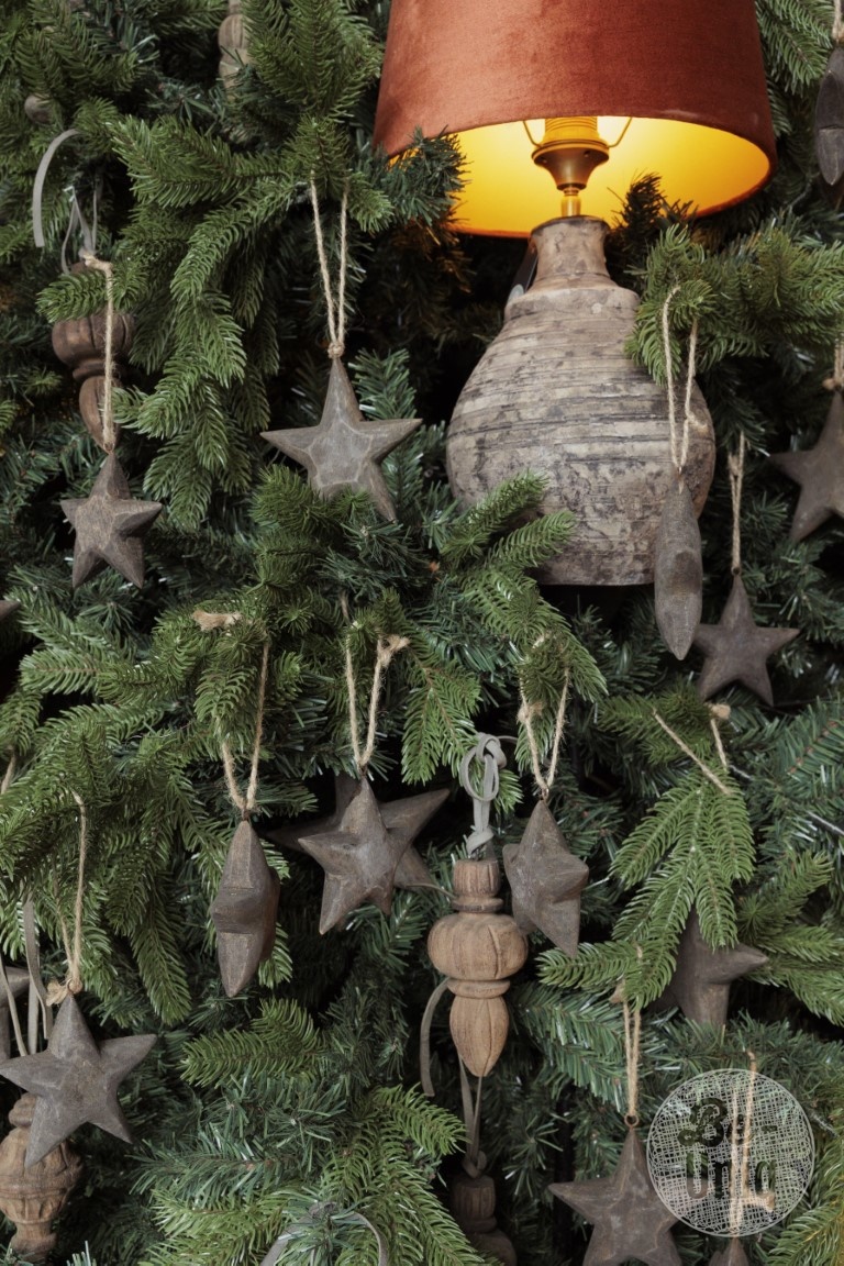 Be-Uniq Kerstornament | Houten Ster | Set van 10 | Large