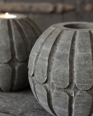 Be-Uniq Kandelaar Buru | Carve | Set Van 4 | Large