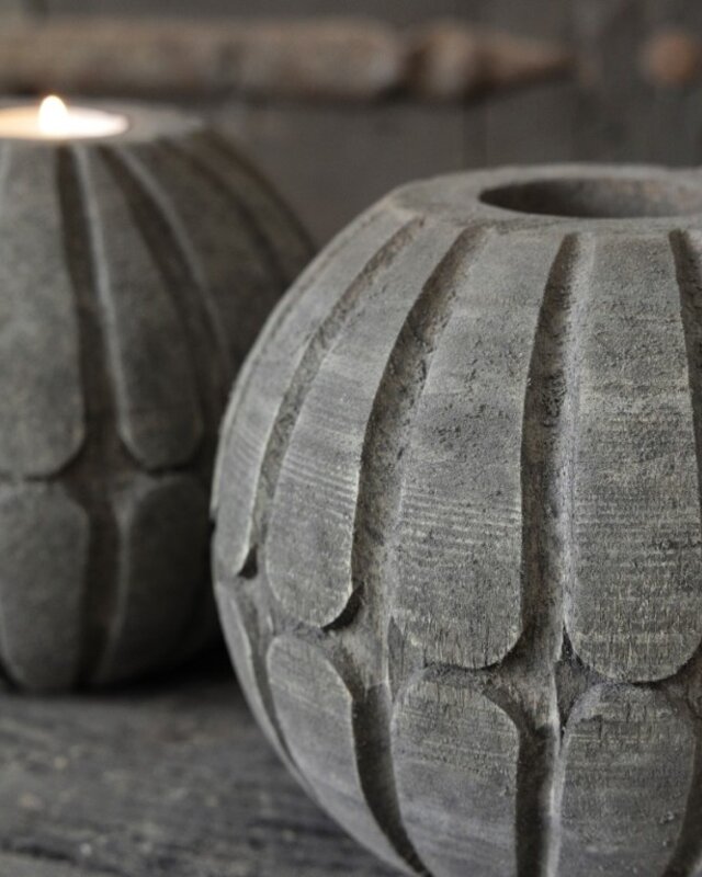 Be-Uniq Kandelaar Buru | Carve | Set Van 4 | Large