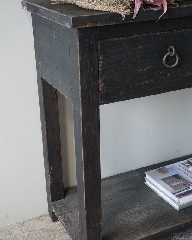 Rene Houtman Zwart Dressoir | Oud Hout | H90 x B220 x D45 cm