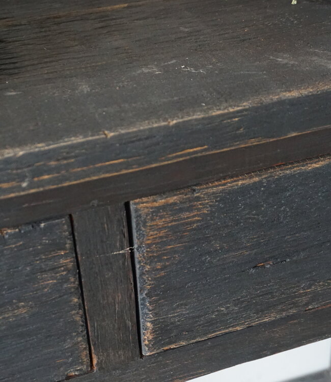 Rene Houtman Zwart Dressoir | Oud Hout | H90 x B220 x D45 cm