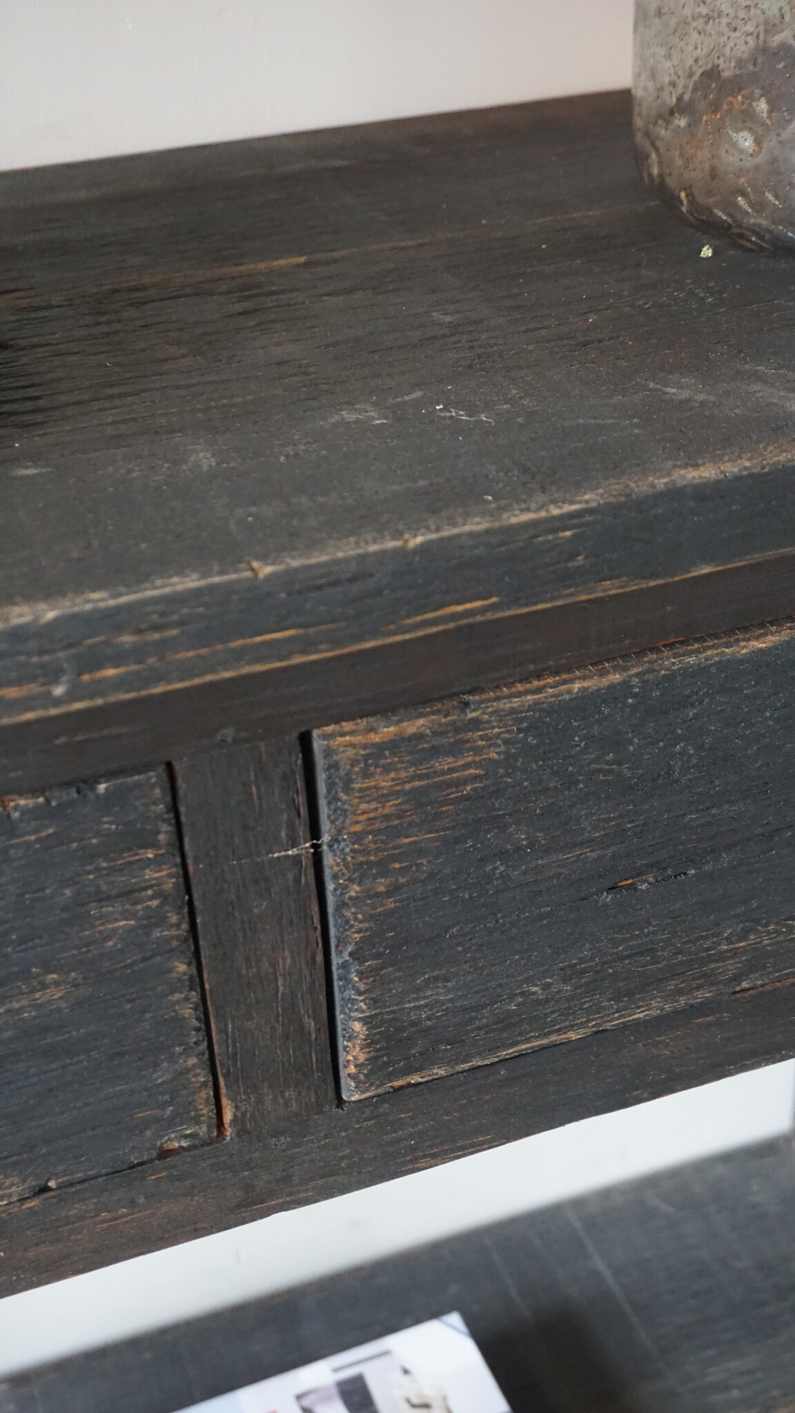 Rene Houtman Zwart Dressoir | Oud Hout | H90 x B220 x D45 cm