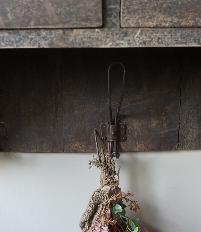 Be-Uniq Wandrek | Verweerd Teakhout | 3 Haakjes | H83 cm