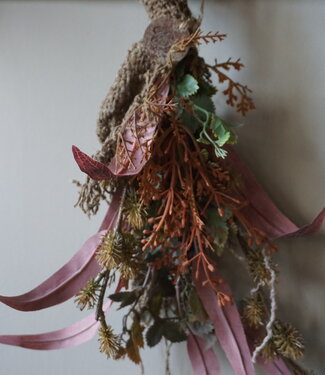 Rene Houtman Kunst Toef Met Shabby Doek | Donker | L30 cm