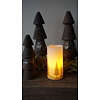 LED kaars Met Print | Goud | L | H15 x D7,5 cm