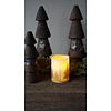LED kaars Met Print | Goud | S | H10 x D7,5 cm