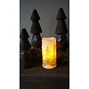 LED kaars Met Print | Groen | L | H15 x D7,5 cm