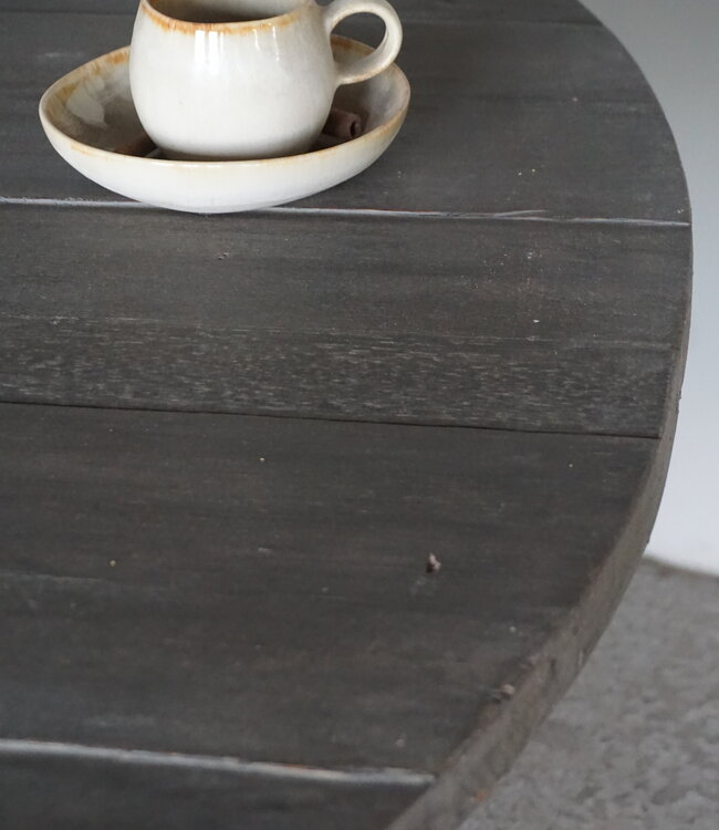 Rene Houtman Ronde Tafel | Grijs | Hout | H77 x D140 cm
