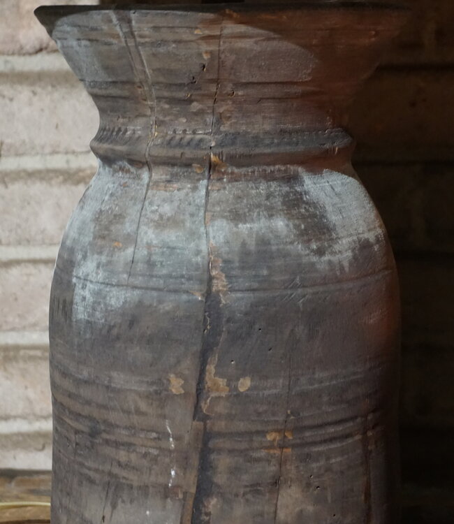 Rene Houtman Lampenvoet Oude Nepalese Pot | H43 x D20 cm