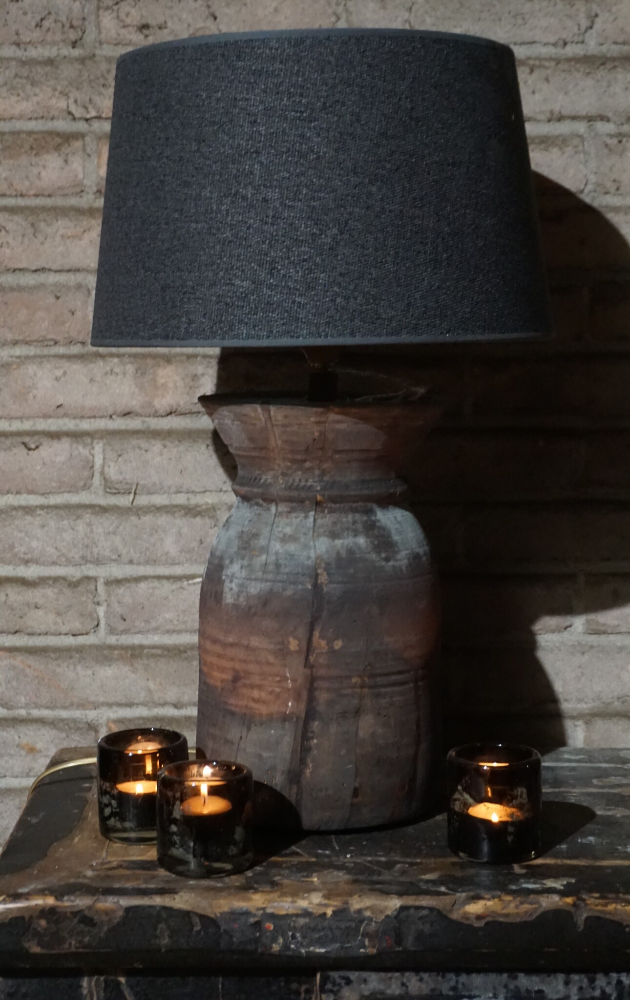 Rene Houtman Lampenvoet Oude Nepalese Pot | H43 x D20 cm