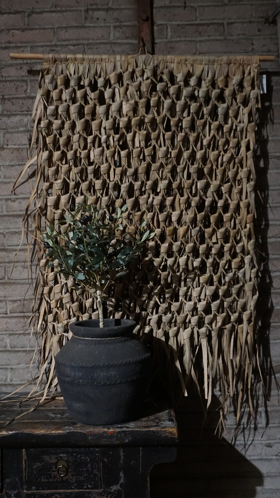 Rene Houtman Rieten Wandhanger Milan | L140 x B98 cm