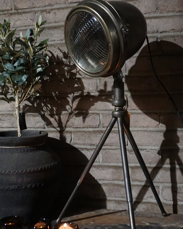 Rene Houtman Zwarte Industriële Vloerlamp | Retro | H70x D40 cm