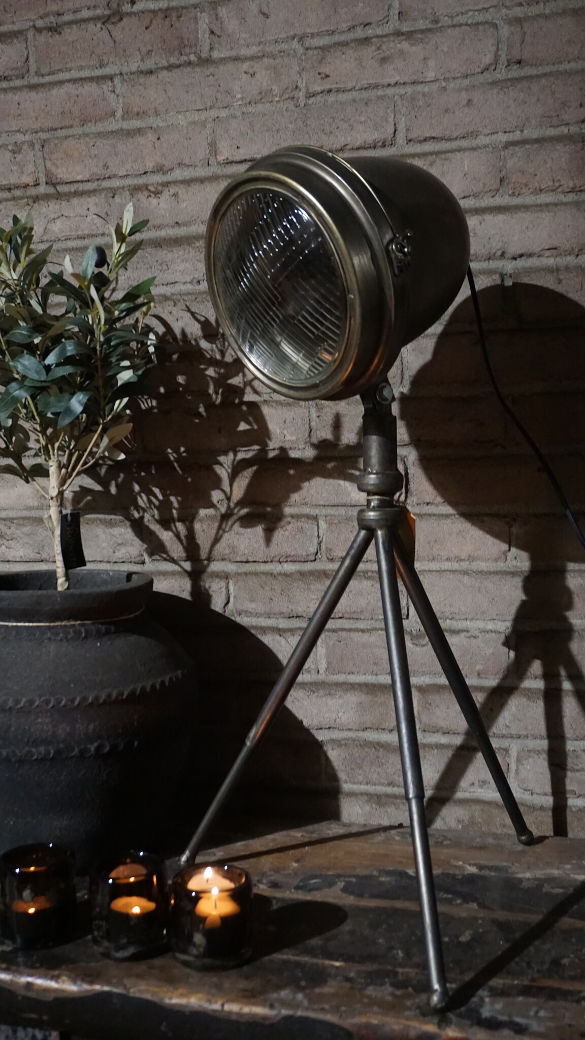 Rene Houtman Zwarte Industriële Vloerlamp | Retro | H70x D40 cm