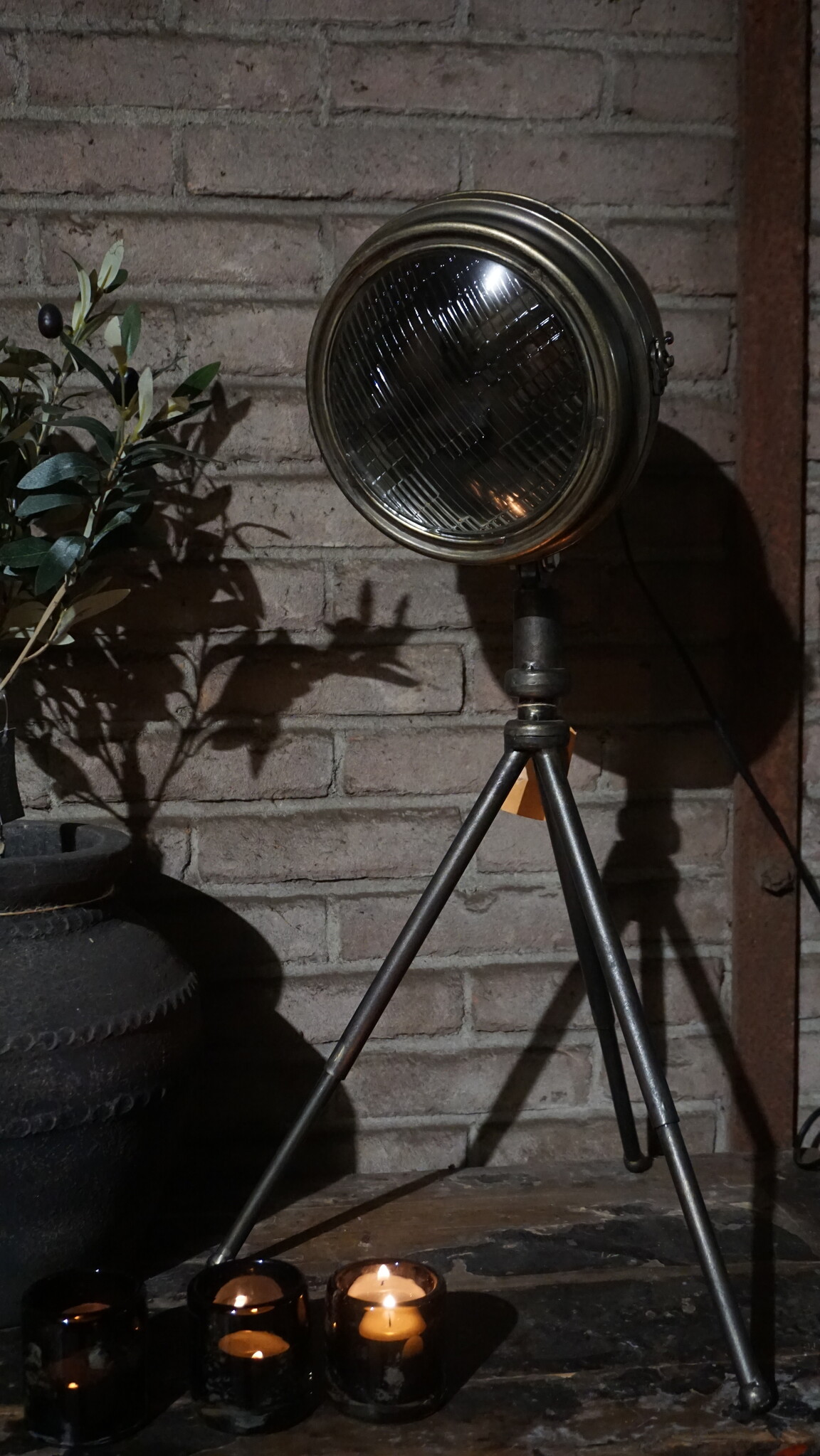 Rene Houtman Zwarte Industriële Vloerlamp | Retro | H70x D40 cm