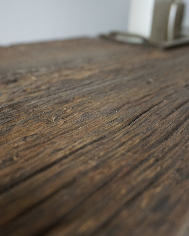 Rene Houtman Sidetable | Geborsteld Oud Eiken | H85 x B100 x D40 cm