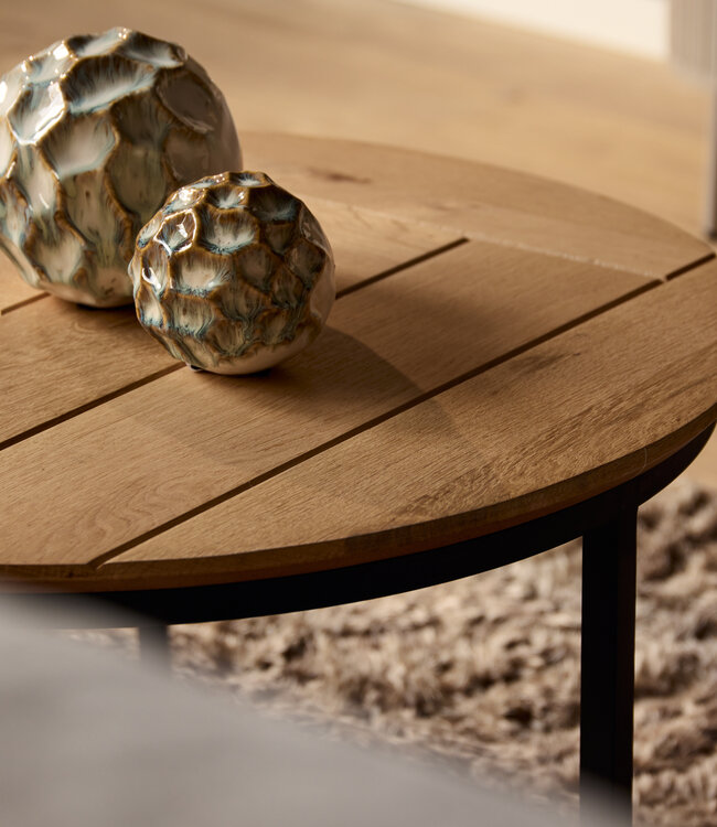 Starfurn Salontafel Otik Natuurlijk Eiken | 70 cm | Set Van 2