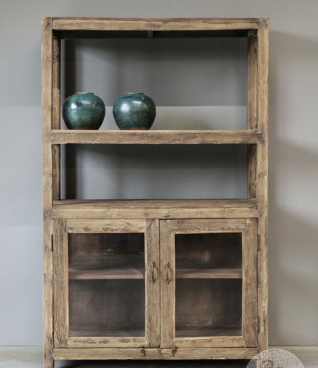 Be-Uniq Oud Rek Met Deurtjes | India | H168 x B105 x D35 cm