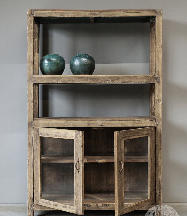 Be-Uniq Oud Rek Met Deurtjes | India | H168 x B105 x D35 cm