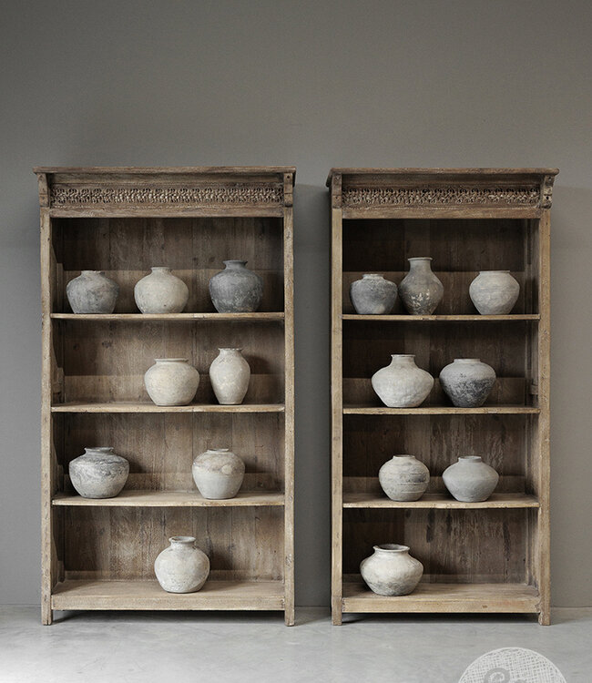 Be-Uniq Set Van 2 Oude Boekenkasten | H201 x B115 x D37 cm