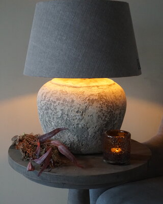 Rene Houtman Kruiklamp Base | Oud Wit | H37 x D33 cm
