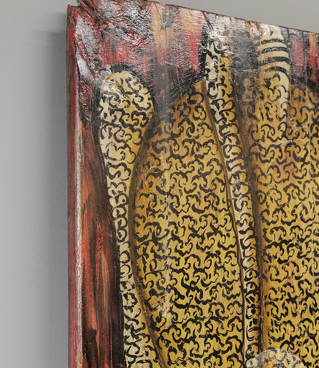 Be-Uniq Oude Deur | Beschilderd | H195 x B95 x D4 cm