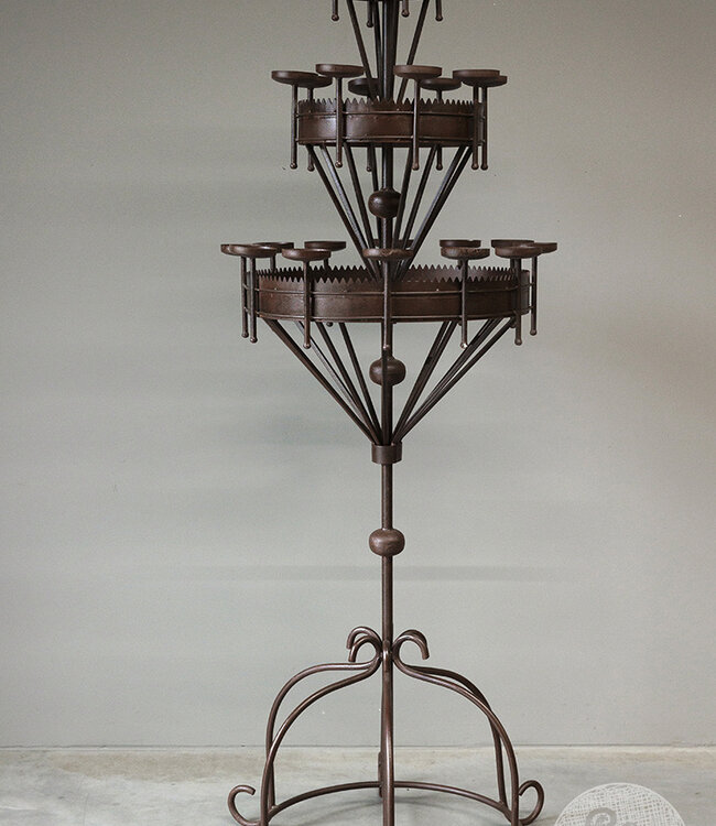 Be-Uniq Grote Vloerkandelaar | Metaal | H212 x D72 cm