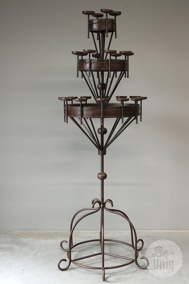 Be-Uniq Grote Vloerkandelaar | Metaal | H212 x D72 cm