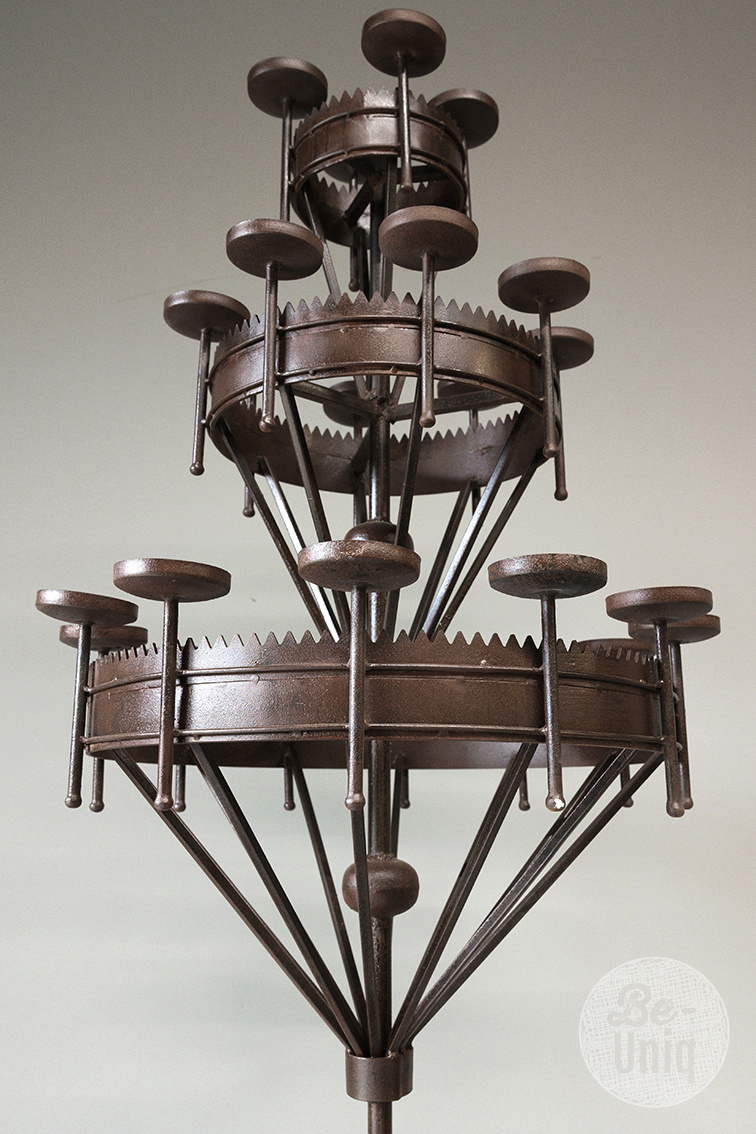 Be-Uniq Grote Vloerkandelaar | Metaal | H212 x D72 cm